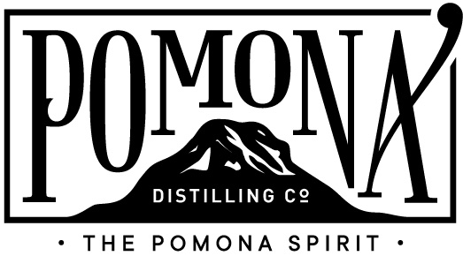 Pomona Distilling Co Mountain Logo